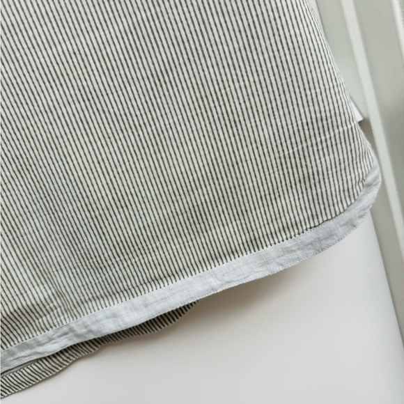 Roller Rabbit Reversible Stone Gray & Stripe 100% Linen Emiko Sheath Dress - Picture 9 of 9